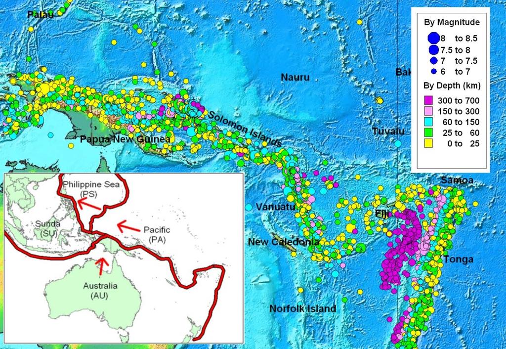 Data Historical Earthquake Catalogs Historical earthquake data for the Pacific islands is considered to be incomplete, and the existing catalogs are relatively short.