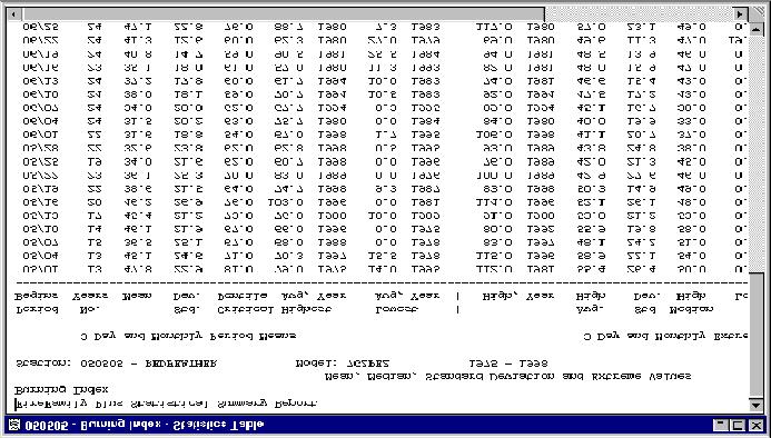 FireFamily Plus User s Guide Chapter 3. Working with FireFamily Plus The following screen shows the statistical table for Burning Index for station 050505.