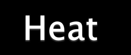 Adding heat causes materials to melt