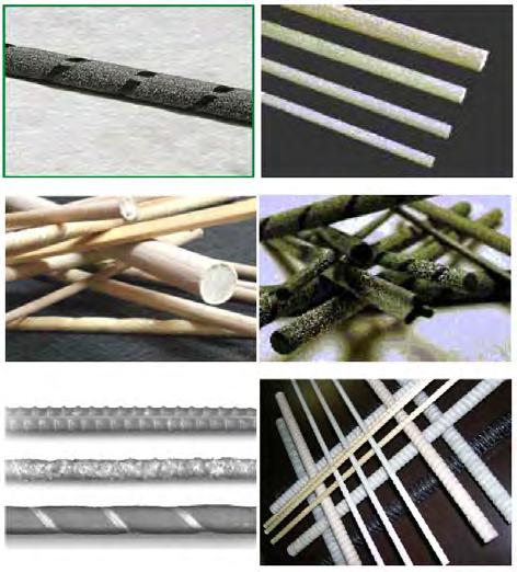 FRP are characterized by a unidirectional array of fibers, generally having a volume fraction ranging between 50% and 70%.