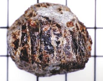 more rapidly. or titanium oxides referred to as leucoxene. Beneath the kelyphite or leucoxene a subdued surface pattern develops which is called orange peel because of its texture.