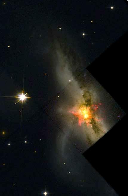 NGC 6240: Merger of two