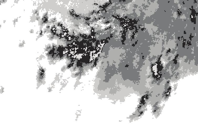 a) b) c) Simulated reflectivity at 1 km AGL 0812 UTC d) Observed base reflectivity -- KLSX radar 0751 UTC DBZ 75 70 65 60 55 50 45 40 35 30 25 20 15 10 5 ND 000507/0751 LOCAL 1 KM BASE REFLECT 0.