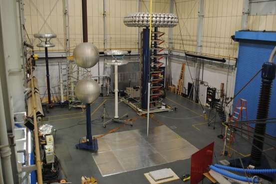 Figure 7-6 Aerial View of Test Set Up in the H.V Lab 6.