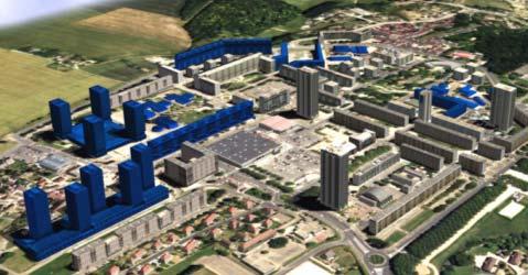 3D models Simulation of project: buildings
