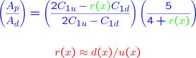 Ratio of asymmetries: A p /A d If C 1a s are known, measures r(x) ¼ d(x)/u(x) at large x.