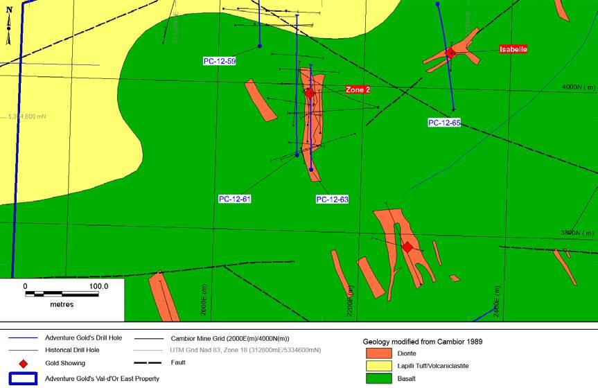 65 Figure 10-8 2012 Drilling Campaign on the North