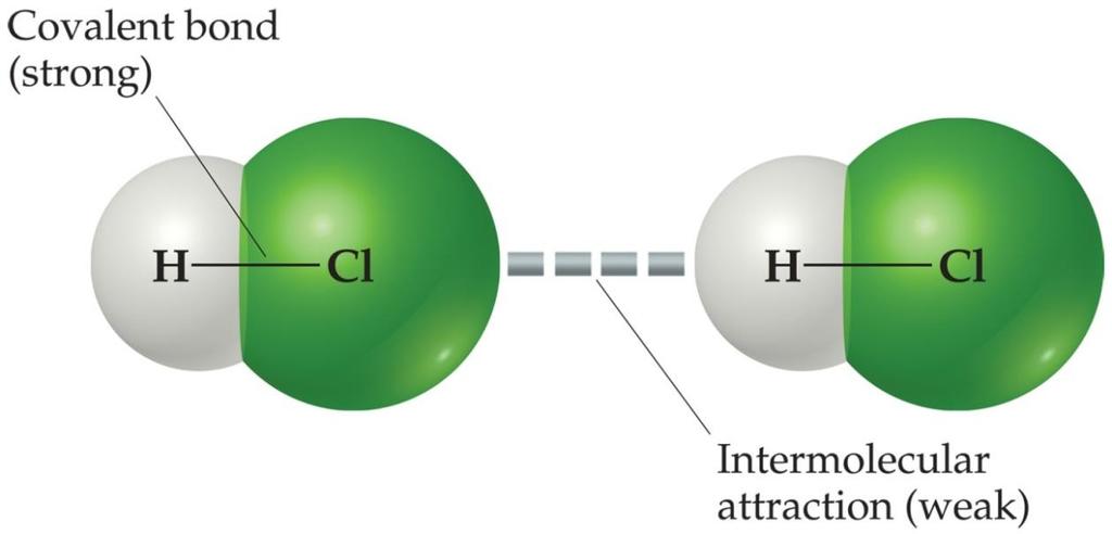 Intermolecular Forces Dipole-Dipole Forces: Between two polar molecules