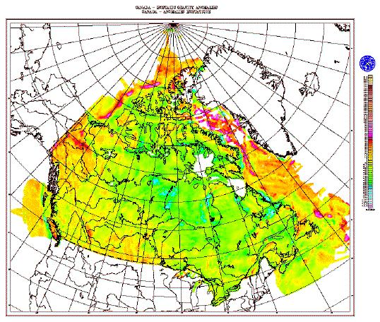 , (2003) and shows gravity anomalies across the Southern Canadian Cordillera on profile AB. Note the negative Bouguer anomaly.