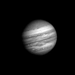 composition Jupiter is best thought of as a gaseous planet. It rotates differentially, has a low average density, and a low moment of inertia for its mass. Equator rotates with P = 9h50.