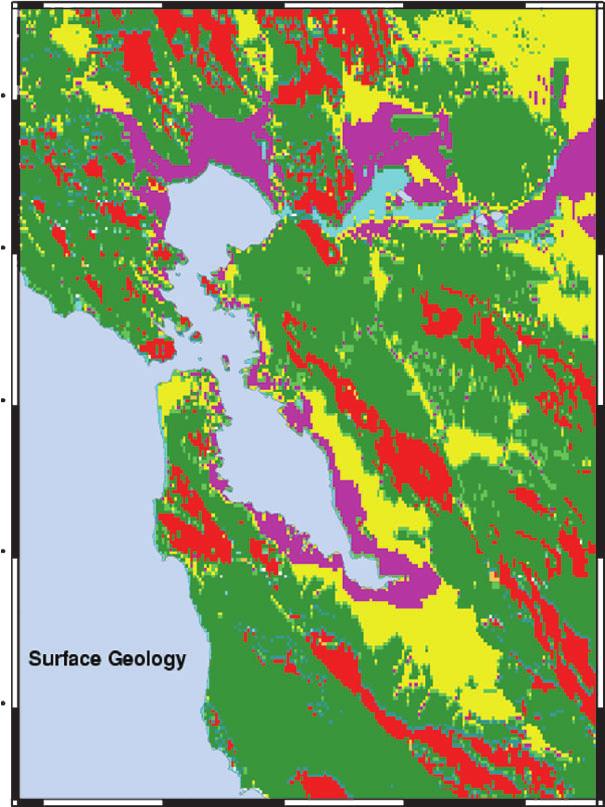 Site-condition map for California based on Geology and shear-wave velocity observations (modiﬁed from