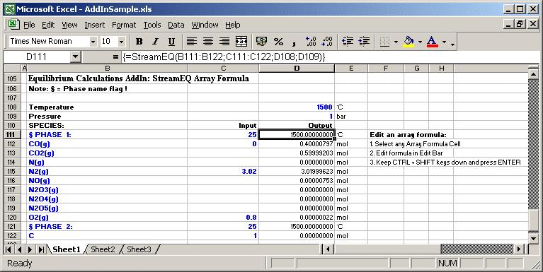 What's New in HSC 6.0 6-6 Fig. 6. New StreamEQ Function for equilibrium calculations.