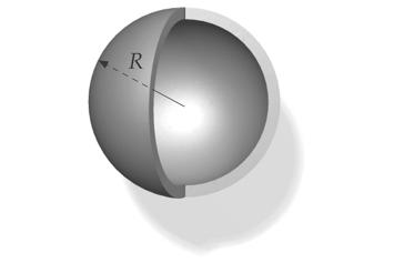 Field due to spherical syetric ass distribution, a shell of ass M and radius R: Field of a spherical shell Field due to hoogeneous assive sphere Field inside the sphere (p.