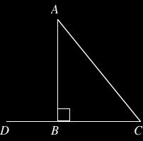 are equal. Since ADB and ADC occur on the same side when AD falls across BC, it is enough to show that ADC = ADB; both must then be right angles. By hypothesis, we have AB = AC and BD = CD.