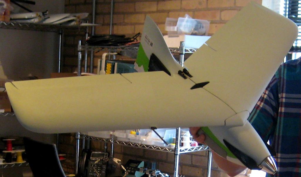 Figure 1. Sentera Vireo 6 - a two-surface UAV. UAVs into the national airspace requires increases in UAV reliability.
