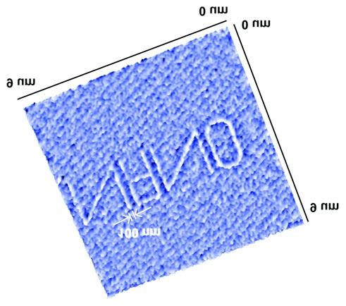 M Zhang et al 110 nm Figure 10. A three-dimensional LFM image of ODT pattern generated by a type-2 silicon DPN probe array.