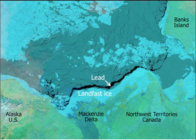 Memory in landfast sea ice Lead in 2013 and landfast ice