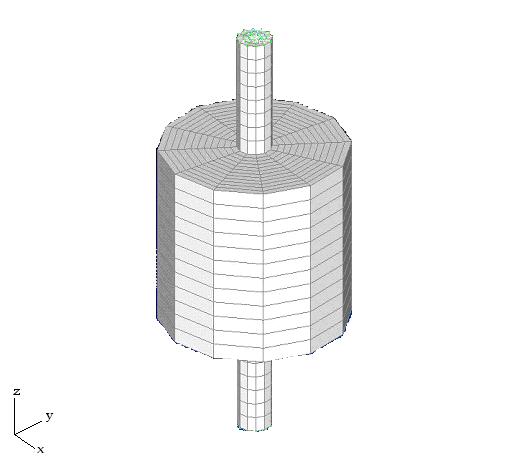 Rotor Dynamics Examples - Complex Modes Chapter 6 6.2.3 Rotating Cylinder Modeled with Solid Elements (rotor093.dat, rotor094.
