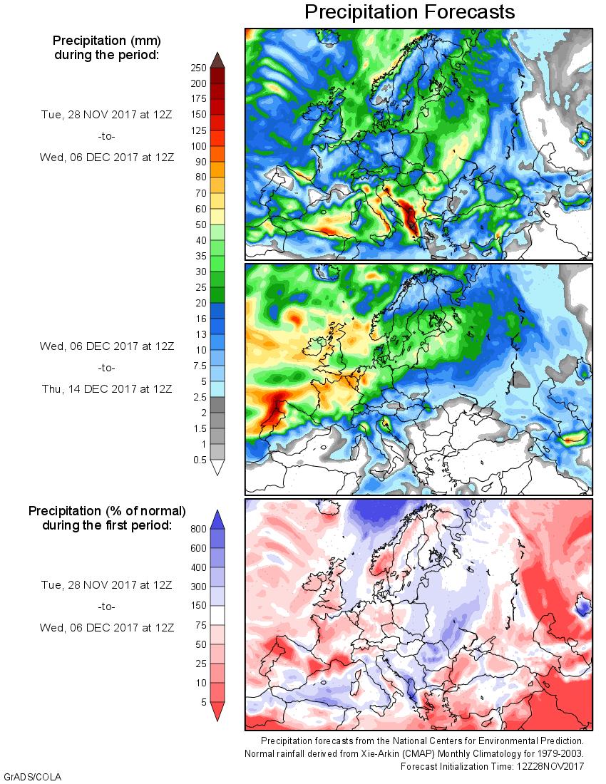 Europe, New Zealand and Australia - Weather EUROPE: Beneficial rain will return to the Iberian Peninsula and into southern and central France s drier biased areas this week.