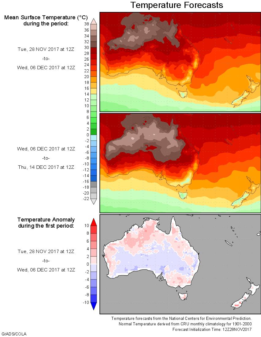 AUSTRALIA: The most significant rain will occur over southeast South Australia, Victoria and surrounding New South Wales Thursday into Saturday and some quality issues may arise for winter wheat,