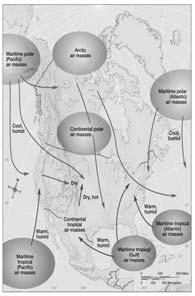 (From Weather & Climate) Mid-latitude cyclone and anticyclone are the major transient eddies that play an important role in meridional transports of heat, momentum, and moisture.