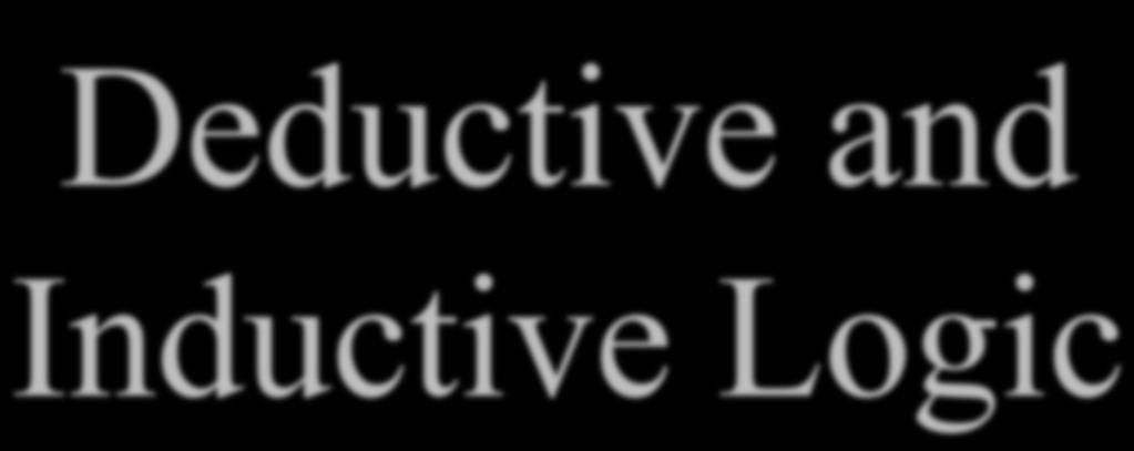 Deductive and