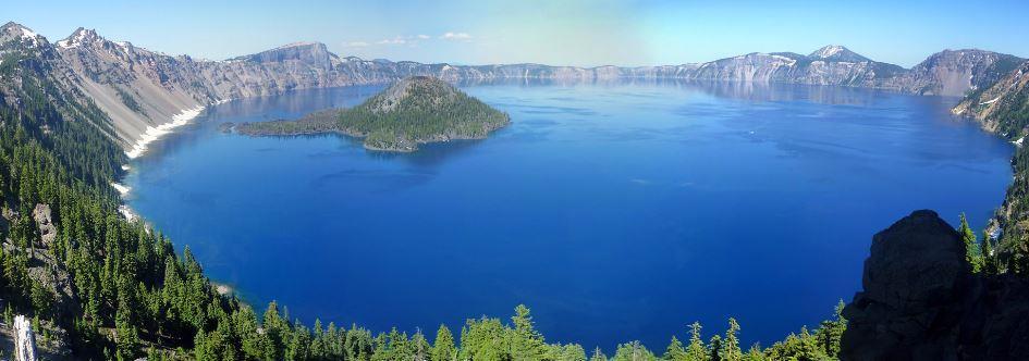 Figure 20 Wizard Island in Crater Lake is a cinder cone volcano that erupted after the formation of the caldera. Explain what causes a caldera to form.