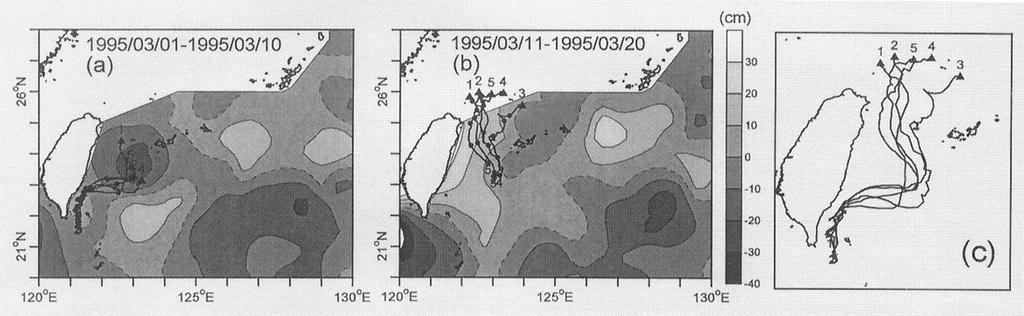 deployed bi-monthly or quarterly southeast of Taiwan, from 1991 to 1996 as a contribution of the ROC to the WOCE/TOGA Surface Velocity Programme.