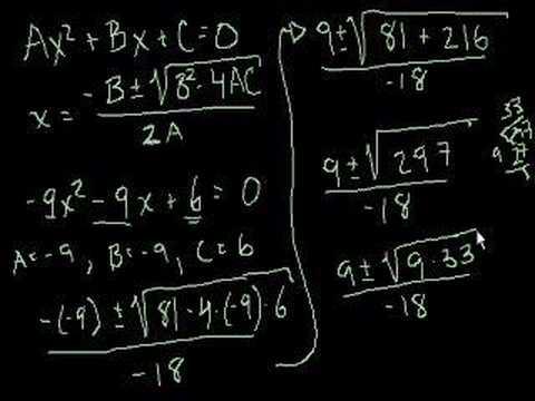 3.5. Solving Quadratic Equations by the Quadratic Formula www.ck12.org MEDIA Click image to the left for more content.
