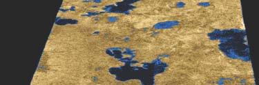 th flyby of Titan (2008) Note that they ruled out water ice or liquid water in this lake.