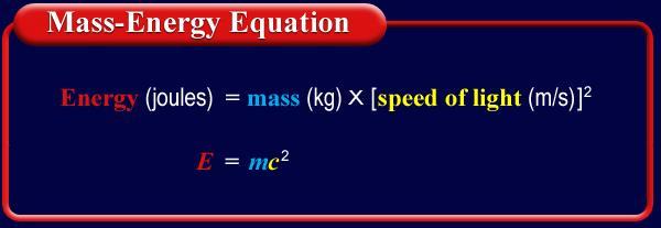 4 Nuclear Reactions Mass and Energy For example, if one gram of mass