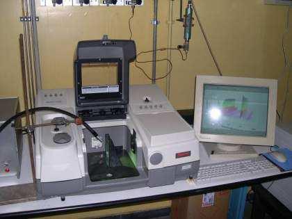 Infrared Spectroscopy as a Tool to Monitor Radiation Curing 327 In the RT-FTIR technique, the sample is simultaneously exposed to the polymerizing UVirradiation beam and to the analyzing IR beam (Fig.