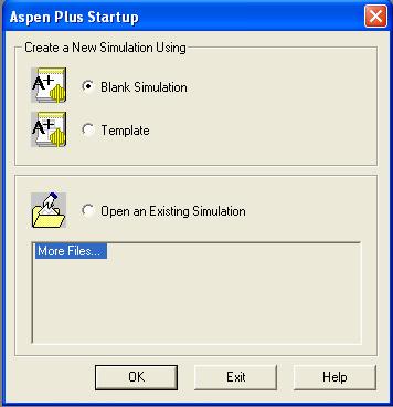 Basic Information on ASPEN PLUS and Its Graphical Operations I. How Do I Start It? From the Windows Start menu, select Programs then ASPEN Tech, then ASPEN Engineering Suite, then ASPEN Plus 12.
