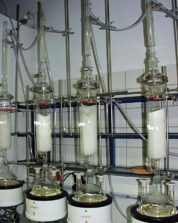 Cleaning (CH 2 Cl 2 ) of the radiator has been done at the Institute for Organic Chemistry of