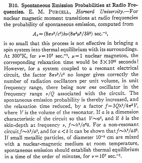 Purcell Effect - Control Spontaneous Emission Γ ο ρ elec (ω) ρ