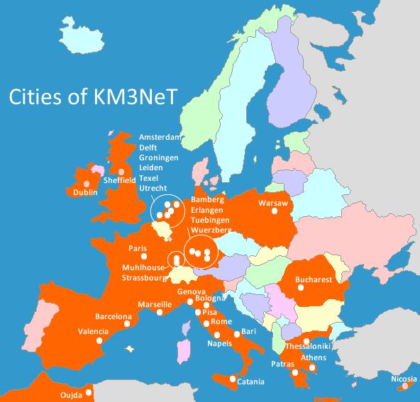 KM3NeT Collaboration 12 Countries 42 Institutes 225 Scientists Special credits for