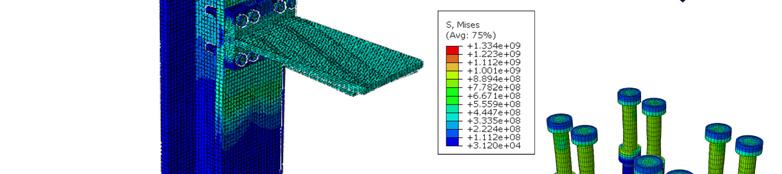 The study resulted in the following conclusions: 1) Based on the three-dimensional non-linear finite element analysis, the ratio of the axial force on the high-strength olt to the applied load y