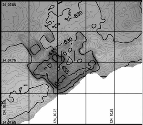 1030 INDIAN J MAR SCI VOL 42 NO 8, DECEMBER 2013 Fig. 8 General schematic showing the organization Fig. 6 Bathymetric map of the area in Fig. 5 measured by interferometric sonar on r2d4 Fig.