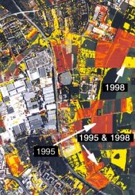 Yellow: only in 1995; orange: in 1995and 1998; Red.