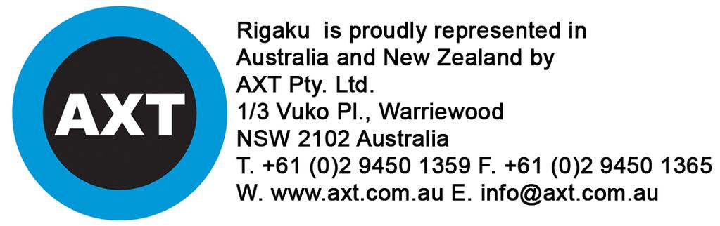 com email: info@rigakuedxrf.com Rigaku Corporation and its Global Subsidiaries website: www.rigaku.com email: info@rigaku.com Elemental analysis by X-ray fluorescence 1013244 NEX DE_brochure_en_Ver1_2015.