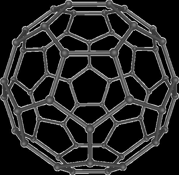 Application: Buckministerfullerene Molecule composed solely of 60 carbon atoms Carbon-60, buckyball At each atom two single bonds and one