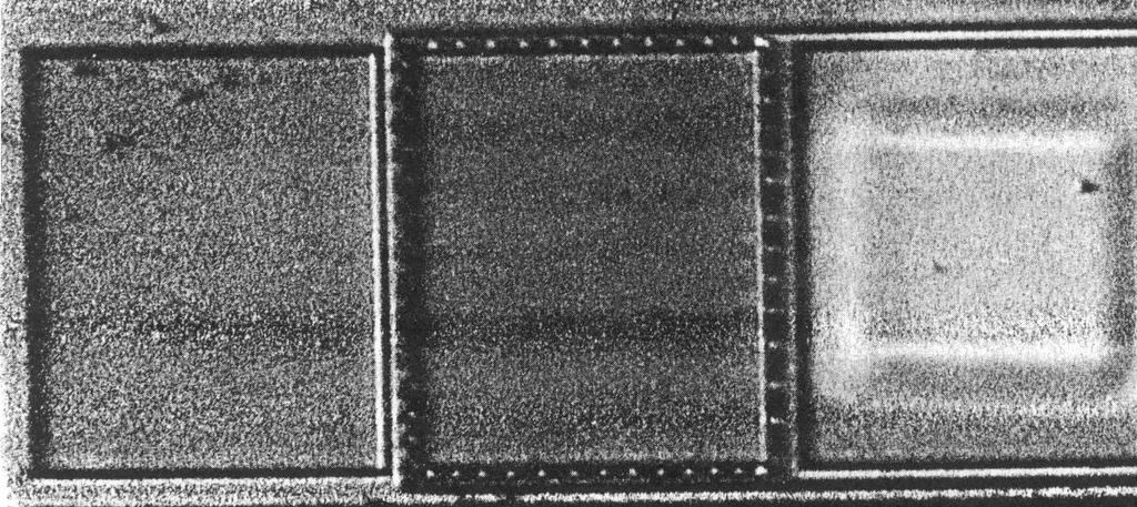 SIMS Patterns on Patterned Wafers 100 µm x 125 µm patterns.