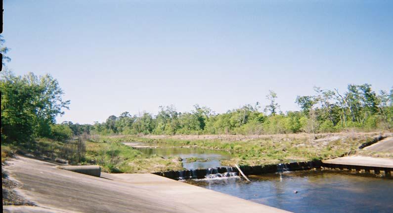 Figure 8: Dam where Moore Creek meets the Montlimar Canal.
