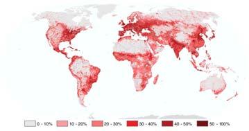 Spatial Distributions Human Global Footprint on Land Source: Kareiva, P.; Watts, S.; McDonald, R.; Boucher, T. (2007).