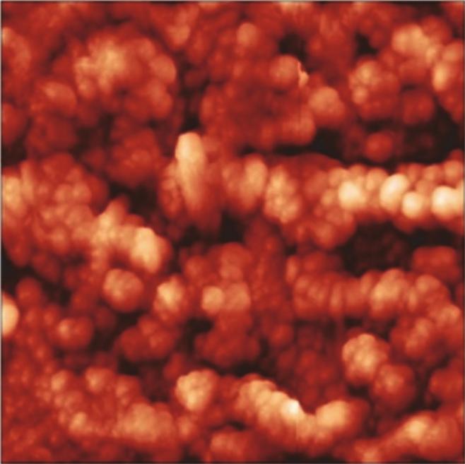 Finally, after 2 25 laser scans, a granular film is formed with an average height of the relief of 52 nm (Figure 5), which differs from the quasiperiodic nanoparticle arrays obtained for smaller