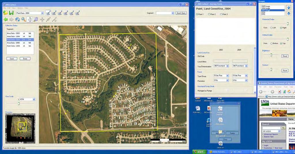 GIS survey instruments (and systems) Custom software with graphics acceleration, simplified tool