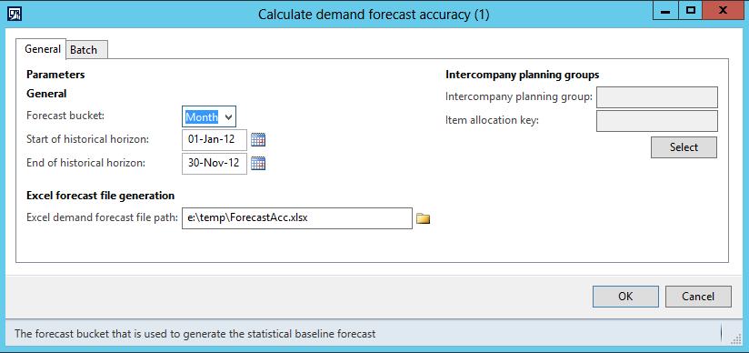 The KPI values, together with the actual demand and forecast, are stored inside the demand forecast accuracy data cube.