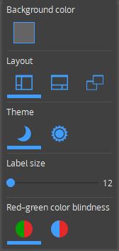 If you want to customize the layout of SeeSAR, click on the appearance button in the top right toolbar.