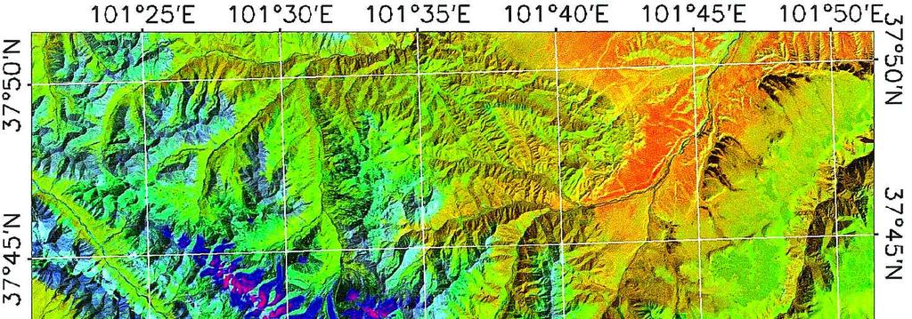 A Normalized DiVerence Snow and Ice Index 2483 Figure 2. Land cover types in the study area of Qinghai province.