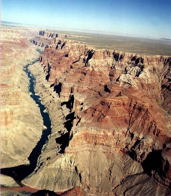 This picture of Marble Canyon looks upstream to the north.